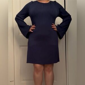 SHEIN Navy Long Sleeve Dress